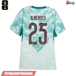 Lacne Ženy Futbalové dres Portugalsko Nuno Mendes #25 MS 2026 Krátky Rukáv - Preč